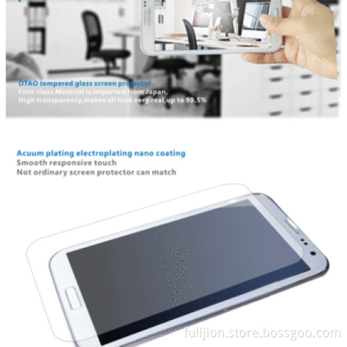 Anti crack anti fingerprint 0.33mm 2.5D curved edge tempered glass screen protector for Moto G